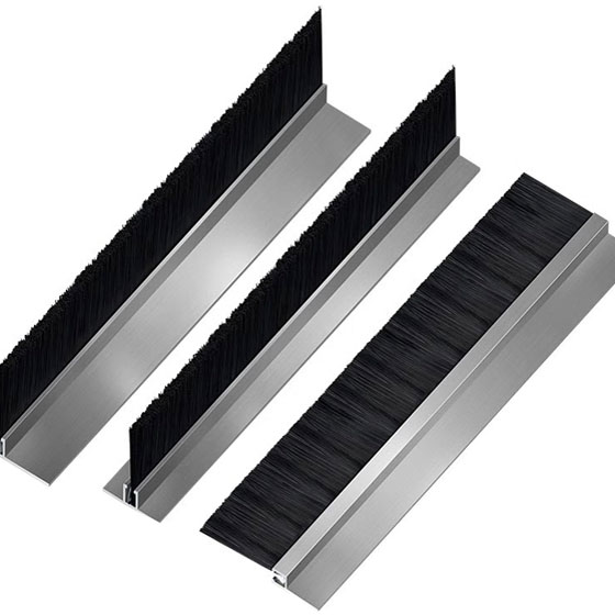 Industrial Strip brushes with aluminum holder